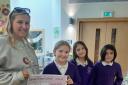 Lennox Primary School donated money to CHAS Robin House