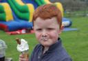 Oliver McCuaigh, 4, from Gartocharn enjoys an ice cream at a Coronation Big Lunch in Gartocharn