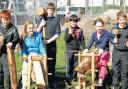 The pupils in Balloch got to try out the adventure play park