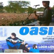 80,000 people travelled to Loch Lomond to see Oasis play two sell out shows 25 years ago