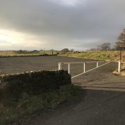 A barrier has been installed at the St Mahew's Church car park in Cardross