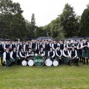 Image from the 2022 Scottish Pipe Band Championships