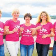 The brave group of women swam the length of Loch Lomond