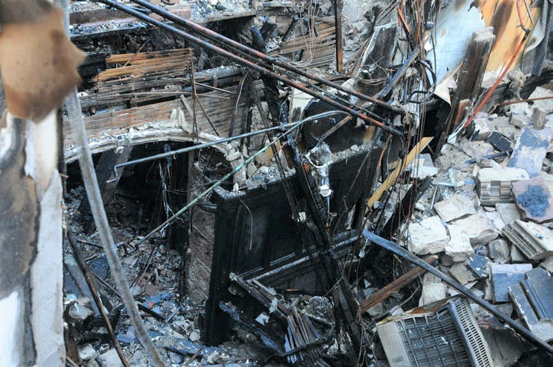 The fire devastated large parts of the main hotel building (Photo - Crown Office)