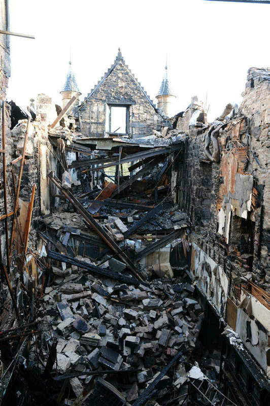 The shocking scale of the internal damage to the hotel (Photo - Crown Office)