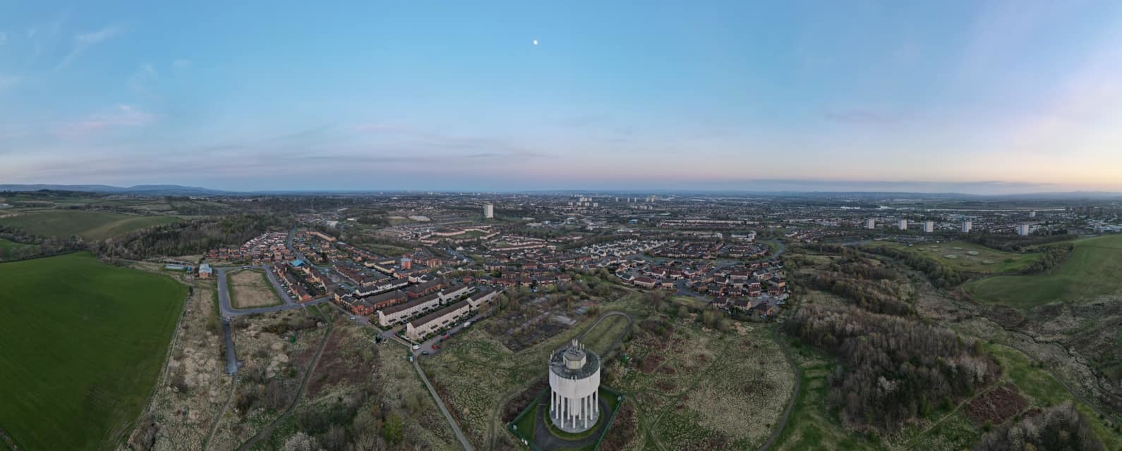 An aerial shot view of Drumchapel by Martin Thomson