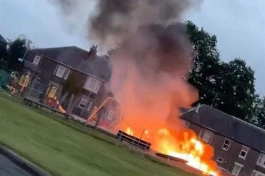 Dumbarton crime: Children's playpark torched by firebugs
