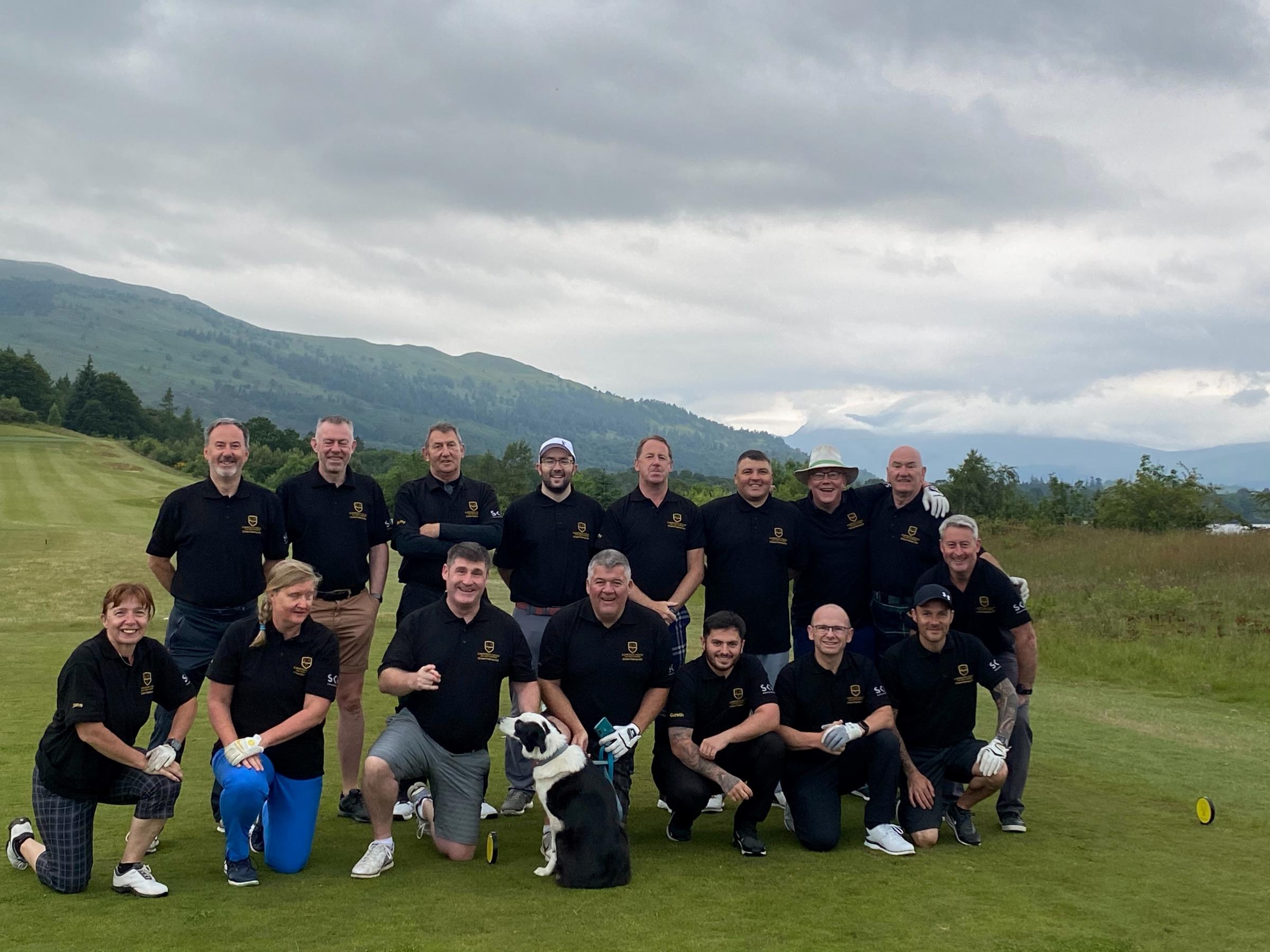 Loch Lomond charity golfers make a marathon effort for Robin House