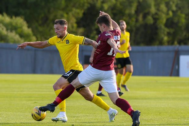 Dumbarton lost 2-1 to Stenhousemuir in their first match in the Premier Sports Cup group stages on July 13 (Photo - Andy Scott)