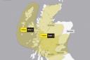Gusts of up to 60mph as Met Office issues yellow weather warning for Scotland (Met Office screengrab)