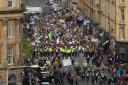 Stock image of COP26 protest in Glasgow