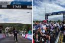 Hundreds gathered to support the world-class cyclists at the races
