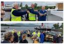 Maid of the Loch volunteers get ready to finalise the new slipway