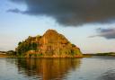 Sunlight hits Dumbarton Rock by Gerry Doherty