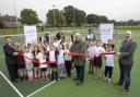 The brand new tennis courts were opened by the men's world number 58 alongside local councillors
