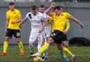 Adam King’s late goal saw Dumbarton lose 2-1 at home to Alloa on Saturday (Photo - Andy Scott)