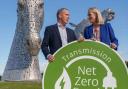Net Zero and Energy Secretary Michael Matheson and Vicky Kelsall, chief executive of SP Energy Networks.