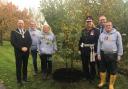 The tree was planted in CHAS Robin House grounds to mark Her Majesty's Platinum Jubilee