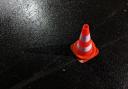 Daniel Grey threw the traffic cone at at property in Alexandria