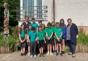 Pupils at Luss Primary School with Jackie Baillie MSP