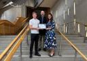 Mark Diamond attended the prize giving ceremony in the Scottish Parliament on November 5, where he received a framed certificate and discussed his Graduate Engineering Apprenticeship's achievements