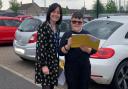 Jennifer Sharkey, pictured supporting OLSP pupil Cian Devlin during an outdoor learning session, scooped the Eco-Coordinator of the Year 2024 Award from a nominee list of more than 30 schools