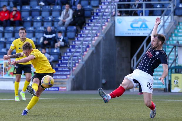 Dumbarton made it three wins on the spin with a 2-1 victory away to Falkirk on Saturday (Photo - Andy Scott)