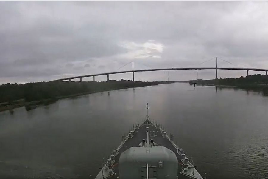 WATCH: Timelapse of NRP Corte-Real from Dumbarton to Glasgow