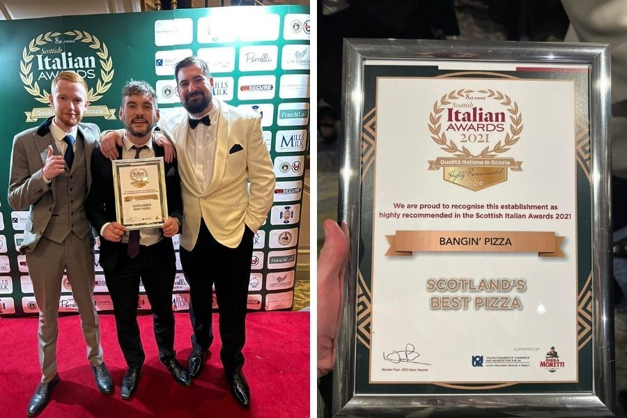 Dumbarton pizza pals get another slice of success with latest Italian gongs