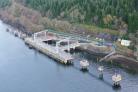 An aerial image of the northern ammunition jetty at Glen Mallan following completion of the work (Photo: VolkerStevin)