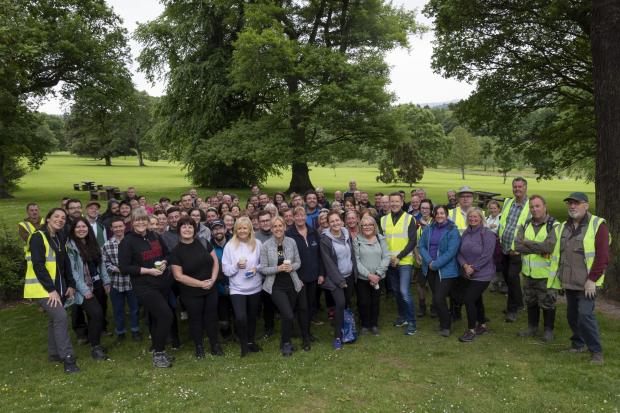 Staff from Chivas Brothers descended on Balloch for a day to do their bit for nature