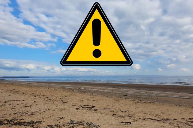 SEPA has issued a bathing water warning in Saltcoats and Stevenston. Photo: Richard Dockray