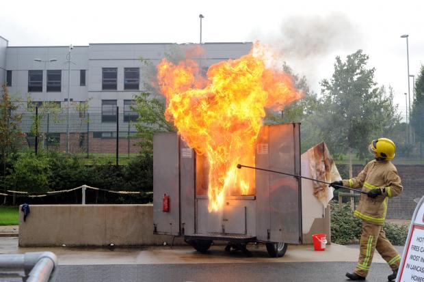 A demonstration of how not to put out a chip pan fire will form part of the open day at Clydebank's community fire station