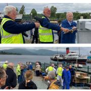 Maid of the Loch volunteers get ready to finalise the new slipway