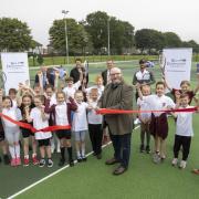 The brand new tennis courts were opened by the men's world number 58 alongside local councillors