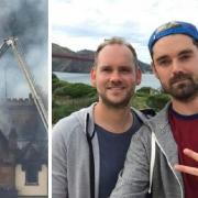 The Cameron House Hotel fire in December 2017 killed guests Richard Dyson and Simon Midgley (Image: Newsquest/Canva/PA)