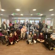 Pupils visited the residents at Crosslet Care home as part of their five-year long initiative