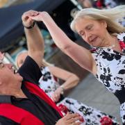 People can enjoy a dance from Boogie Box Jive Group