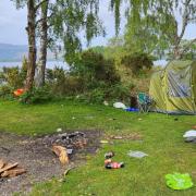 The campsite at Loch Lomond was left abandoned