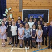 Pupils and staff said goodbye to Mrs Begg after 38 years