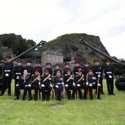 A 21-gun salute was sounded at Dumbarton Castle at the weekend