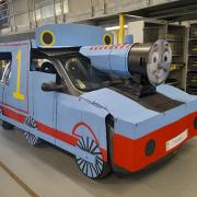 Pupils from Kilpatrick High School transformed a car into Thomas the Tank Engine recently