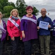 Martin Docherty-Hughes MP campaigning with WASPI women in West Dunbartonshire