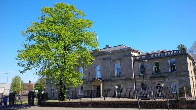 Dumbarton Sheriff Court, where Martin Marley appeared before Sheriff William Gallacher on Monday